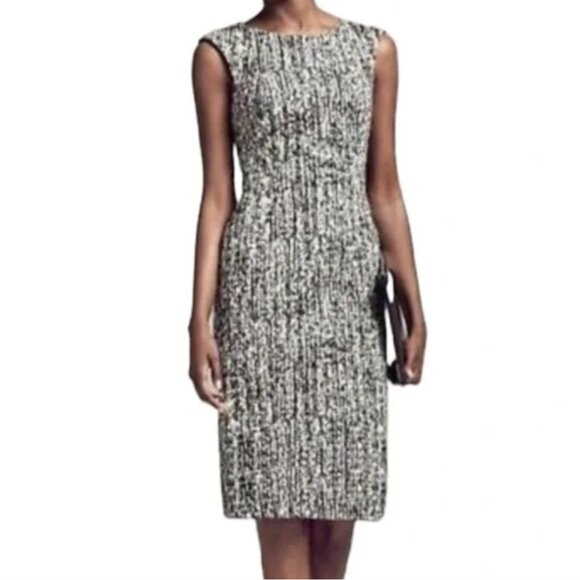 M.M. Lafleur The Giovanna Textured Ponte Dress Preppy Officecore - Picture 1 of 10